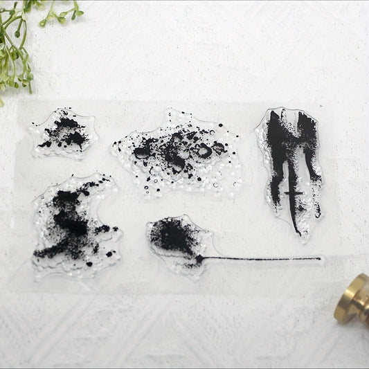 Leaf Graffiti DIY Silicone Transparent Stamp