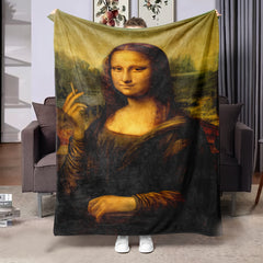 Creative Fun Painting Blanket Soft and Warm Throw Blanket