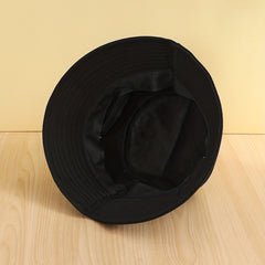 Kpop Couple Bucket Hat Solid Unisex Sunscreen Fisherman Cap