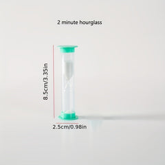 Cartoon Hourglass Timer 1-2 Minutes Anti-fall Learning Creative Ornaments