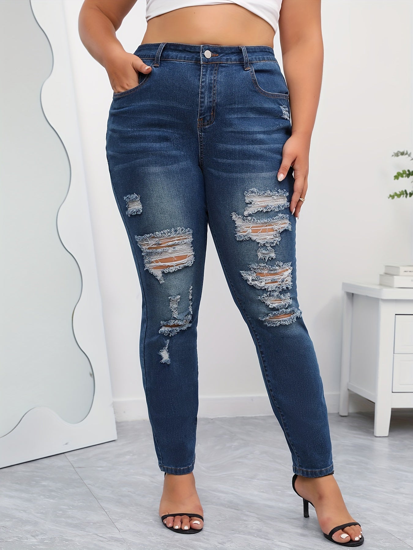  Casual Jeans Women's High Stretch Jeans