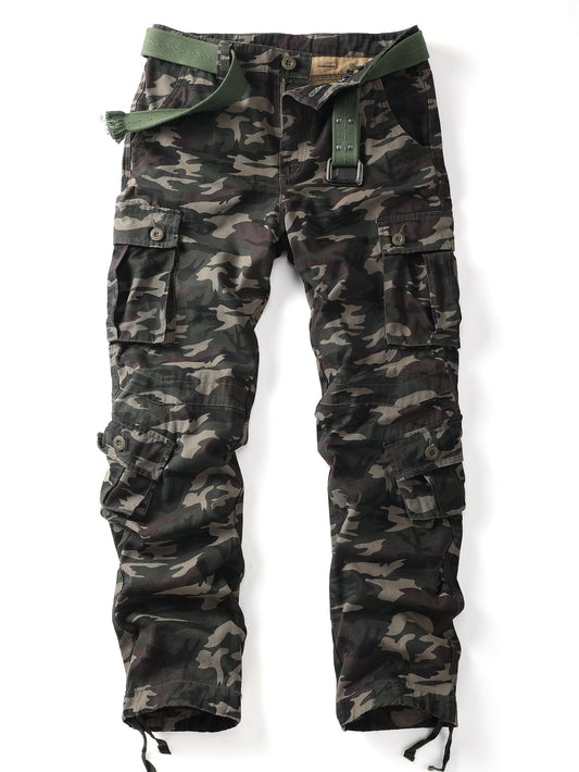Cotton Camo Cargo Pants Men's Joggers Spring Fall