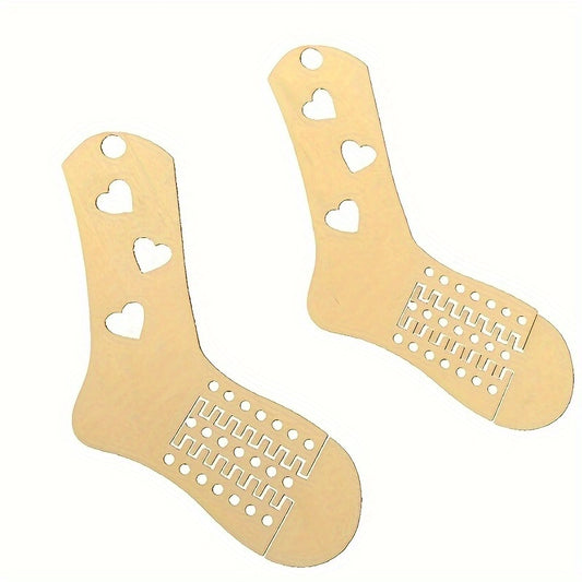 DIY Braided Socks Wooden Model Crochet Hook Set