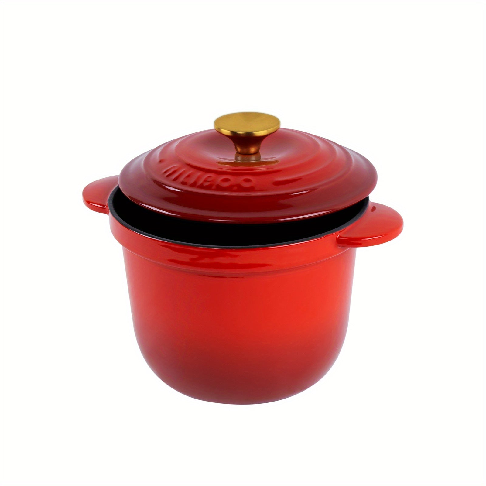 Enameled Cast Iron Dutch Oven 18cm 2L Deep Stockpot
