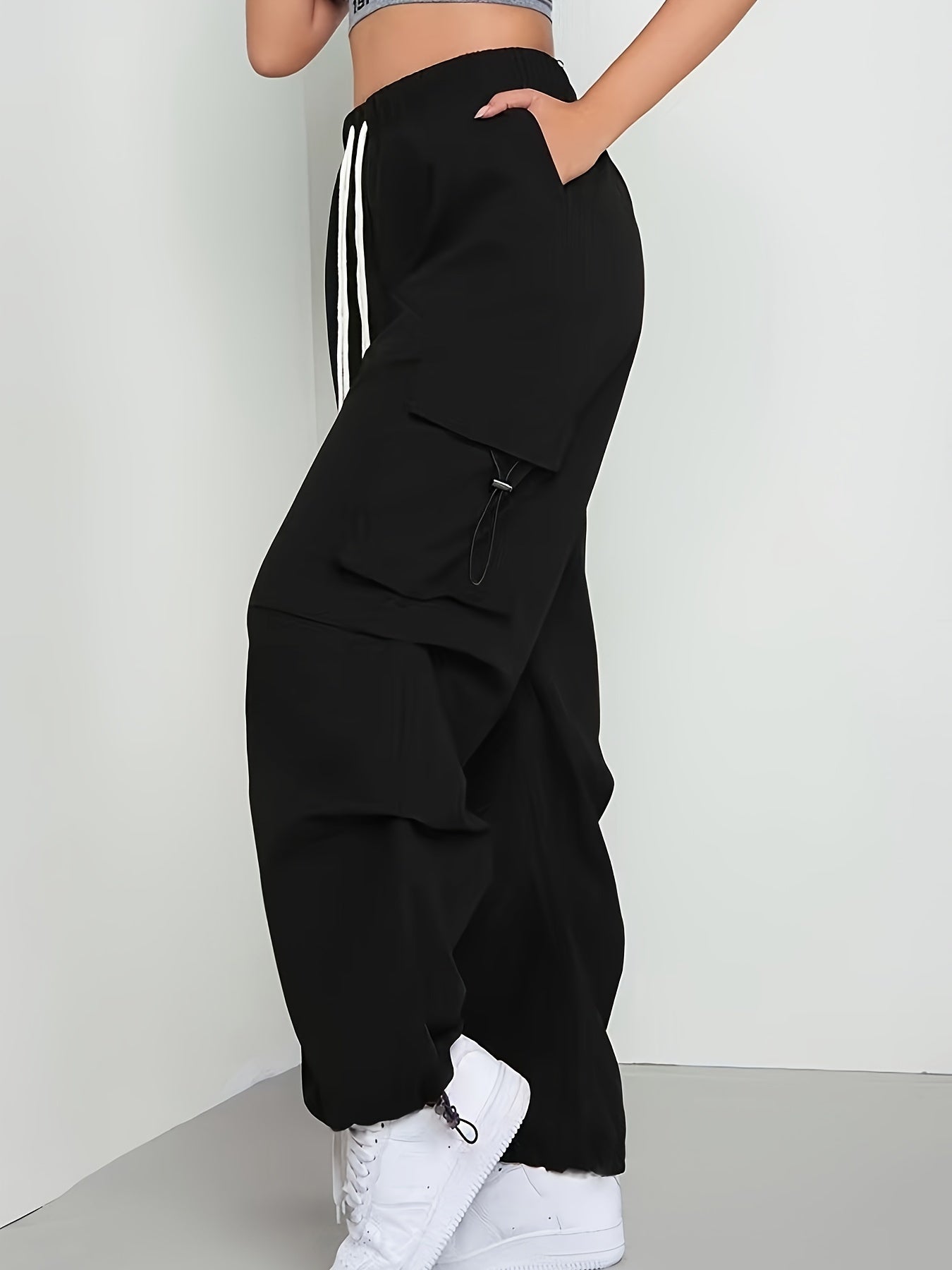  Y2K Drawstring Cargo Trousers