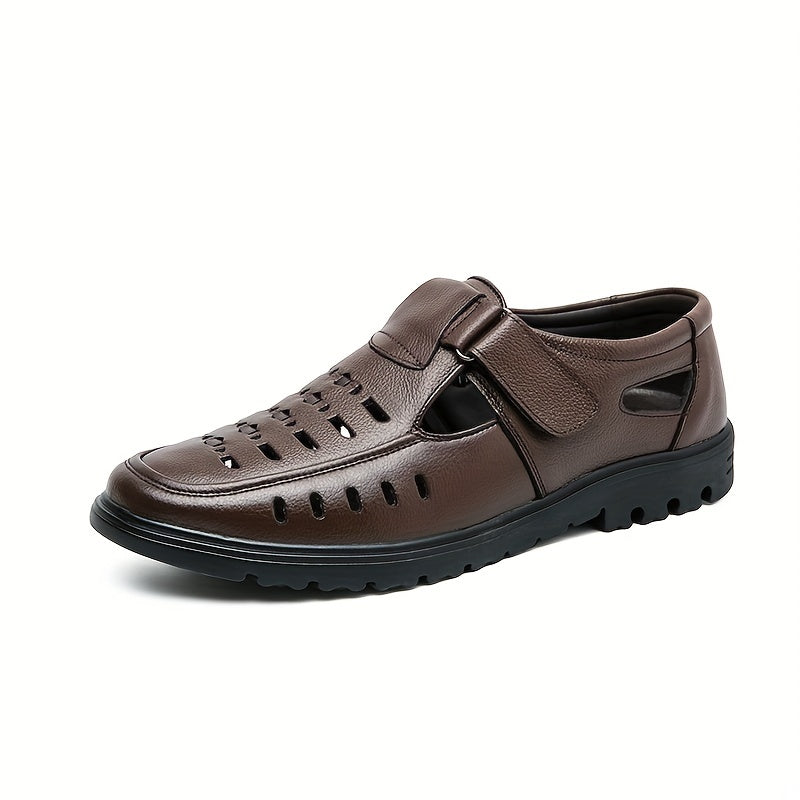 Women's Hollow Out Flat Loafers Hook & Loop Shoes
