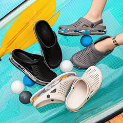Men's Lightweight Comfy Clogs Hollow Out Non Slip Garden Shoes