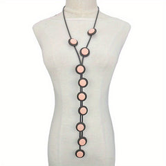 Y Shaped Long Pendant Necklace Bohemian Accessories Party Clothing Neck Jewelry