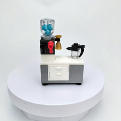 Mini Coffee Machine & Water Dispenser Building Blocks Set