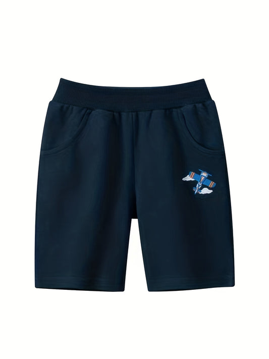 Helicopter Print Boys Comfortable Shorts for Summer Outdoor