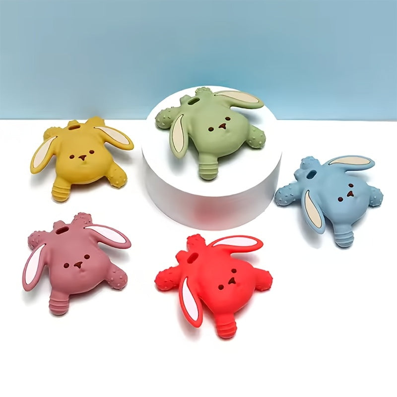 Silicone Rabbit Teether Baby Teething Toy Boy Girl