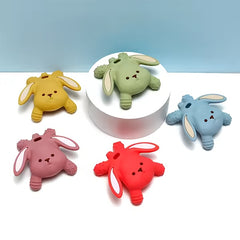 Silicone Rabbit Teether Baby Teething Toy Boy Girl