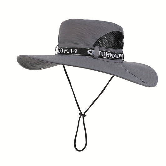 Adult's Sun Protection Fishing Hat Lightweight Breathable Wide Brim Cap