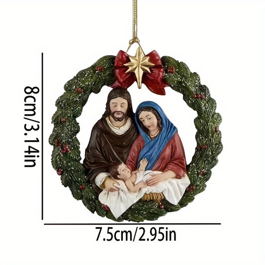 Jesus Birth Christmas Tree Decoration Pendant Home Decoration Gift