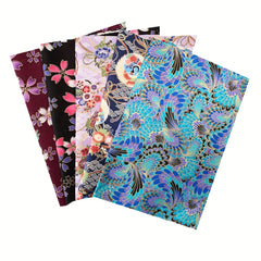 5pcs Japanese Cotton Fabric Bundle for Patchwork Sewing Dolls & Bags 20x25cm