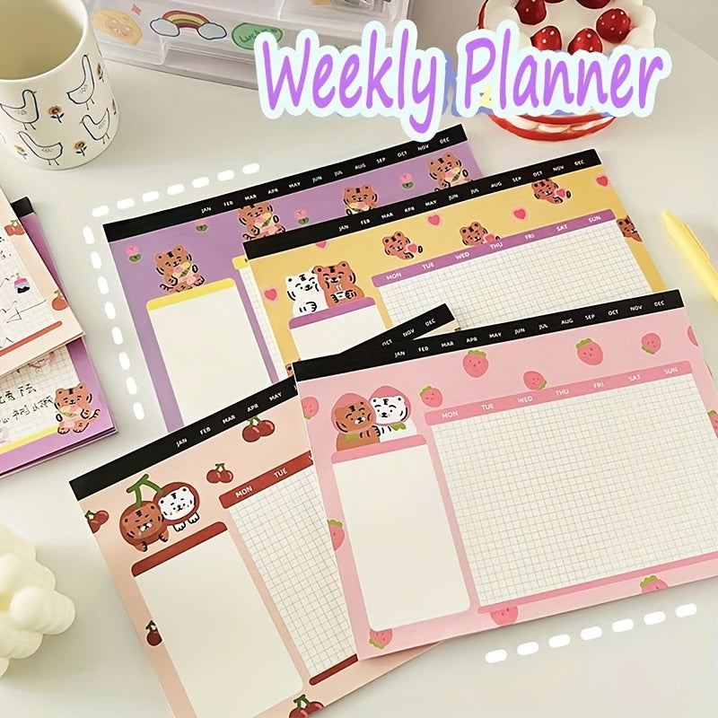 Weekly Planner To Do List Notepad with Calendar Scheduler