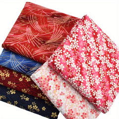 6pcs Hefeng Hot Stamping Printing Fabric Set for Crafting