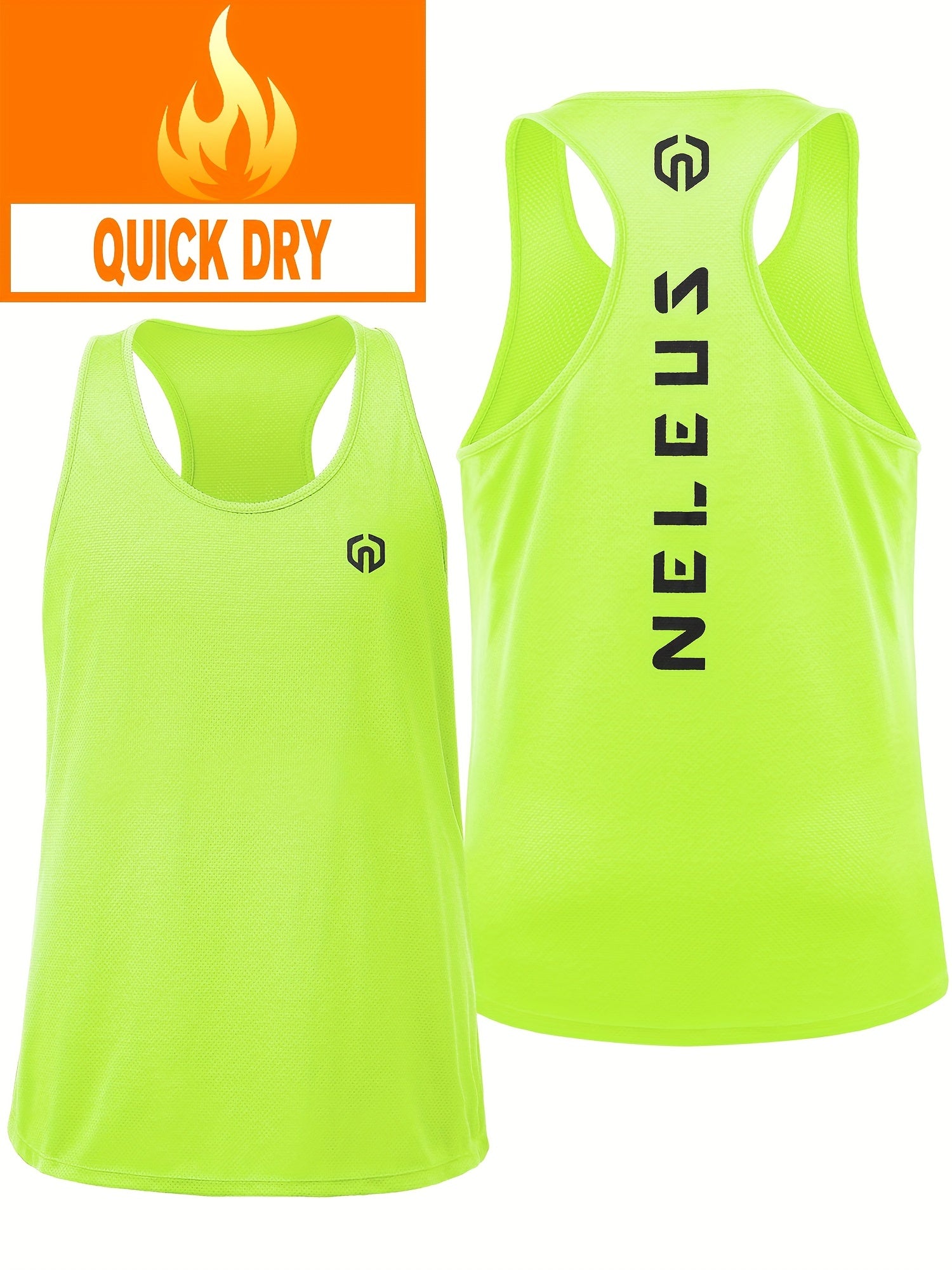 Men's Running Loose Tank Top Sleeveless Fast Dry Bodysuit