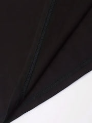 Christmas Hat Print Lounge Top Long Sleeve Crew Neck Women's Pajama