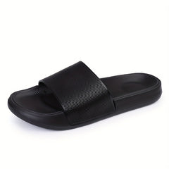 Men's Non Slip Slides Lightweight Open Toe Quick Dry Slippers