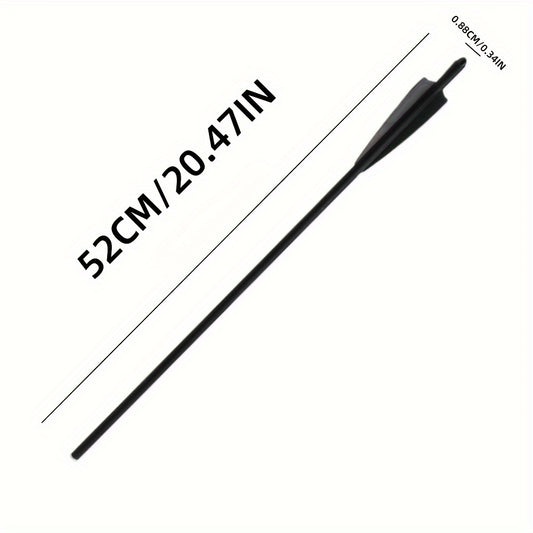 12pcs 20in Carbon Fiber Shield Feather Bowfishing Accessory Fish Catching