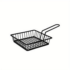 Long Handle Metal French Fries Basket