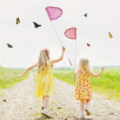 2pcs Retractable Net Macaron Bag Butterfly Net Pocket Insect Net Outdoor Toy