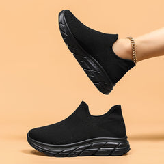 Mesh Breathable Slip On Casual Running Shoes