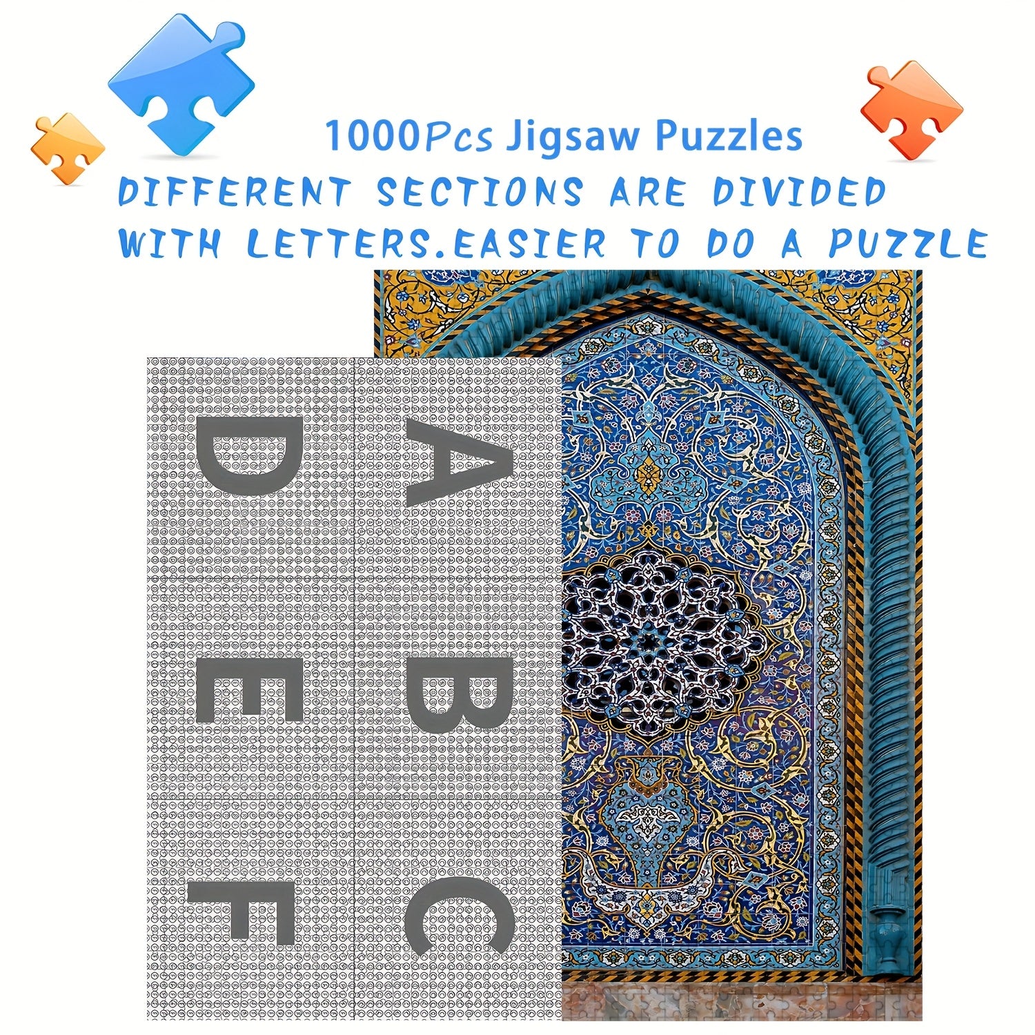 Arab Style Jigsaw Puzzle Intricate Islamic Wooden Craft
