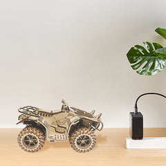 Wooden Beach Motorcycle Toy - Creative Desktop Ornament