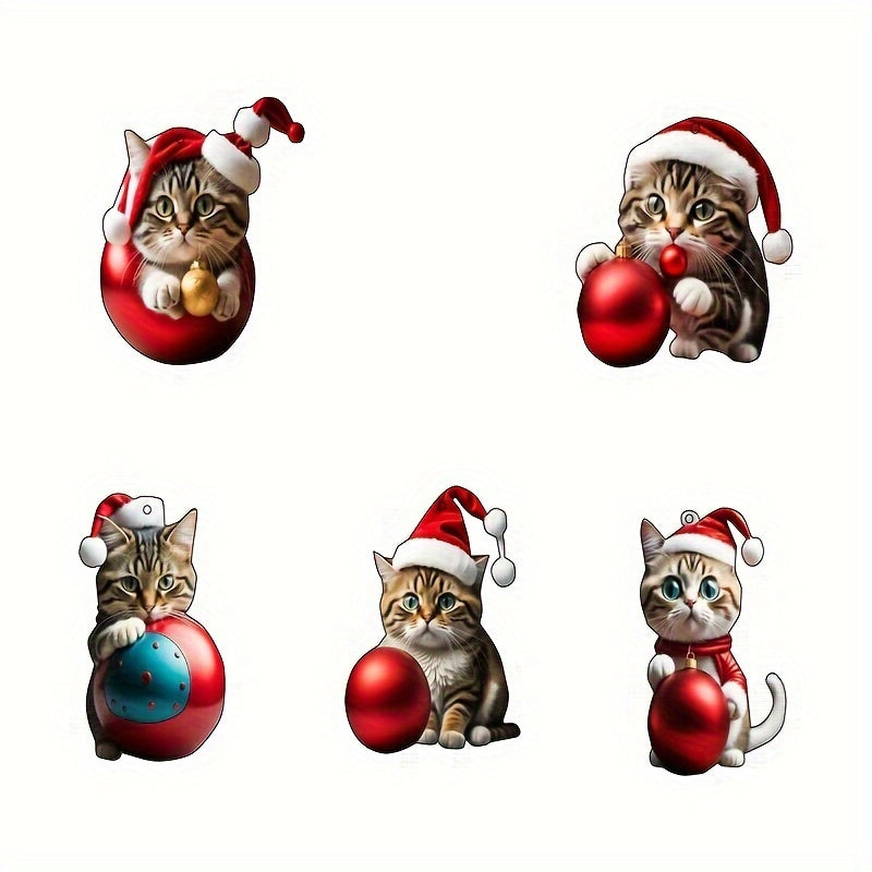 Christmas Kitten Car Pendant Ornament