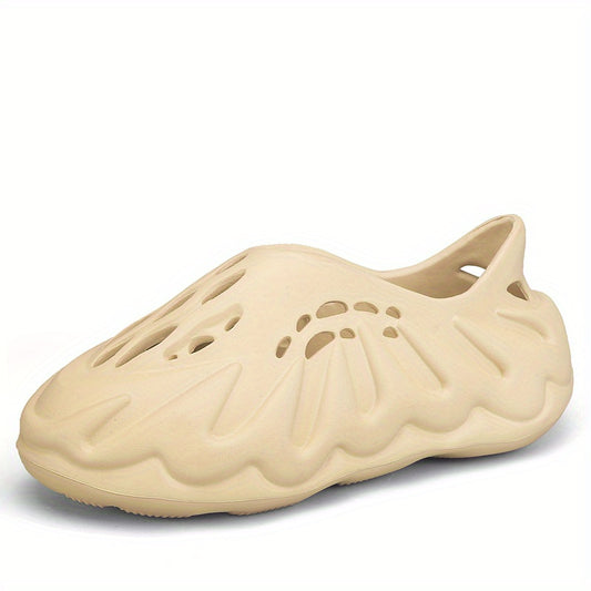 Men's Slip On Foam Slides Casual Breathable Anti skid Hollow Out Shoes
