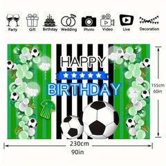 Soccer Party Backdrop Banner Grassland Background Cloth Decoration