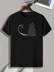 Monkey Print Men's Graphic Tee Casual Comfy Summer Tshirt