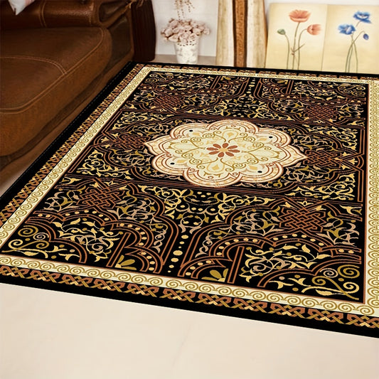 Boho Anti Fatigue Kitchen Rug Non Slip Soft Faux Sheepskin Mat