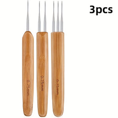 Dreadlock Hook Tool Set 0.5mm 0.75mm 1 Hook 2 Hooks 3 Hooks