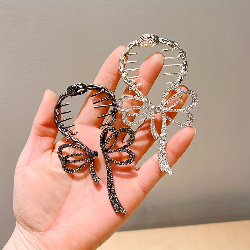Rhinestone Banana Clip Hair Claw Ponytail Holder Head Jewelry Hair Accessories