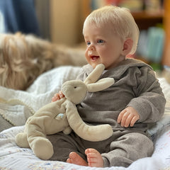 Hand Painted Baby Yannik Doll with Blond Hair