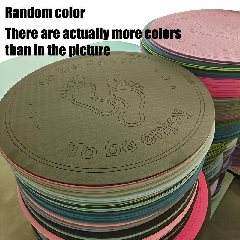 Random Soft TPE Skipping Mat Shockproof Fitness Sports Mat 6mm