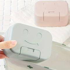 3pcs Rectangle Soap Box Travel Soap Container With Lid