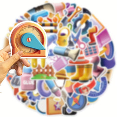 50pcs Tool Series Graffiti Stickers Waterproof DIY Creative Stickers