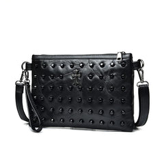 Women Rivet Clutch Bag Female Shoulder Bag