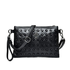 Women Rivet Clutch Bag Female Shoulder Bag