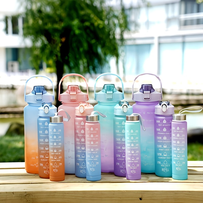 Gradient Sports Water Bottle with Time Scale