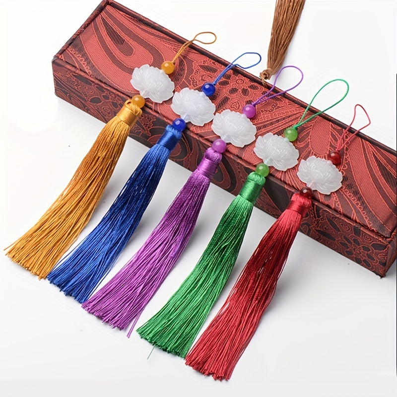Lotus Tassel Hanging Ear Jade Ornament Clothing Accessories