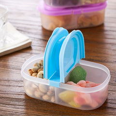 Large Capacity Double Grid Fresh-Keeping Box for Fruits & Snacks