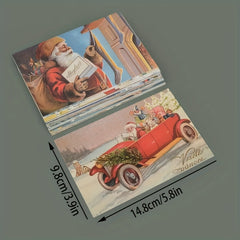 30pcs Santa Gift Card Postcards - Holiday Greetings & Christmas Blessings