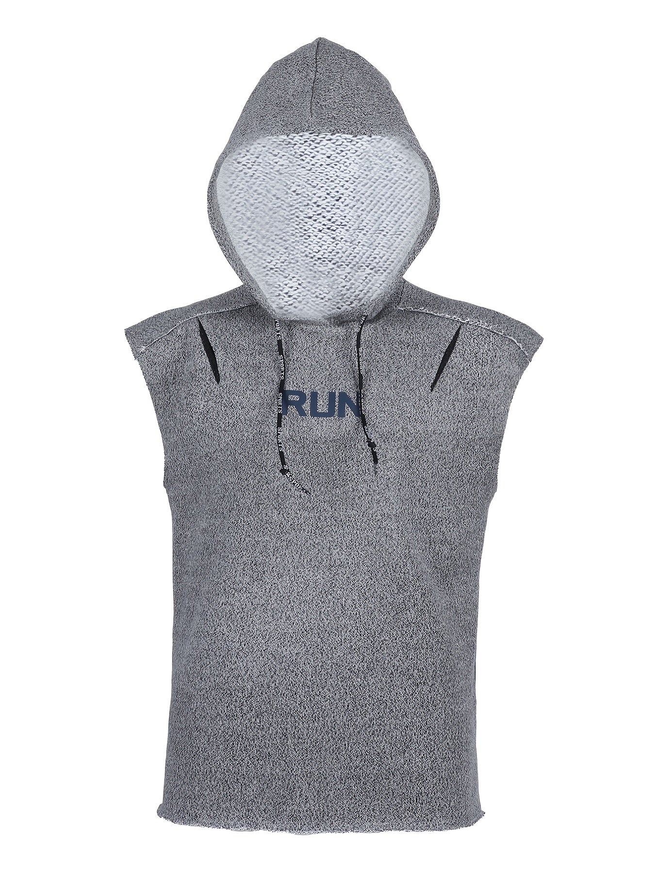 Men's Sleeveless Hooded Training Vest for Workouts and Sports