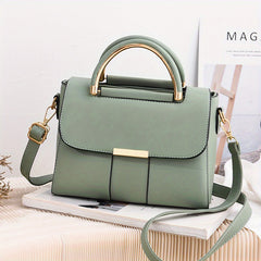 Minimalist Solid Square Bag Satchel for Work
