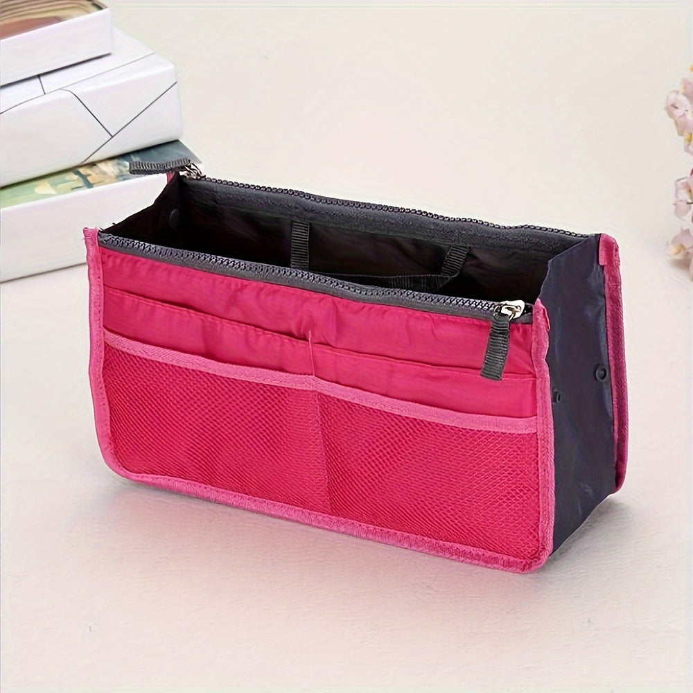 Travel Toiletry Bag Double Zipper Organizer Lightweight Hand Washable